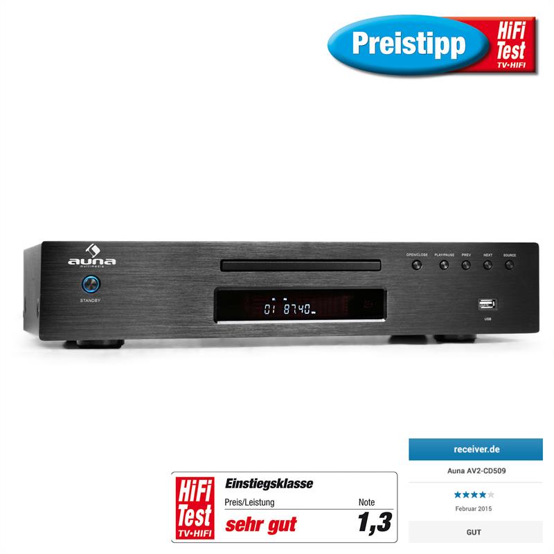 MP3-CD prehrávač Auna AV2-CD509, USB – Obrázok 3