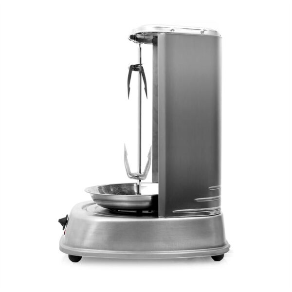 OneConcept Kebap Master, vertikálny gril, 1800 W, strieborný