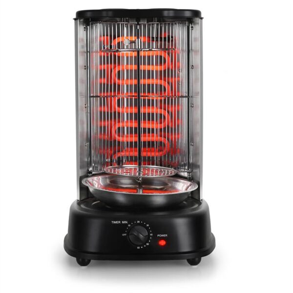 OneConcept Kebap Master, vertikálny gril, 1800 W, čierny - Image 2