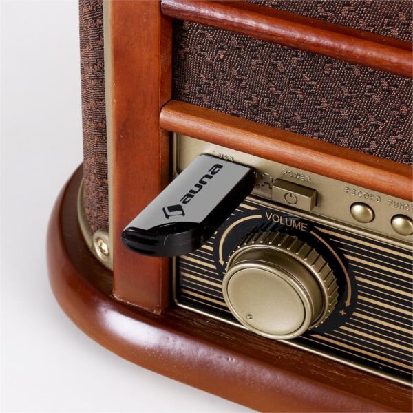 Auna Belle Epoque 1908, retro stereo zariadenie, bluetooth - Image 3