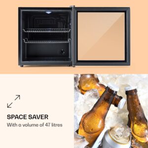 Klarstein Beersafe L, chladnička, 47 l, energet. trieda E, sklenené dvere, nehrdzavejúca oceľ