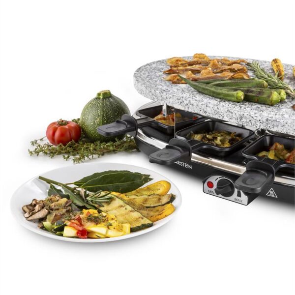 Klarstein Steaklette, raclette gril, 1500 W, granitová platňa, pre 8 osôb - Image 2