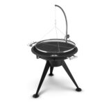 Blumfeldt Delion, závesný otočný gril, ohnisko, Ø 80 cm, dlhý stojan, nehrdzavejúca oceľ - Image 3