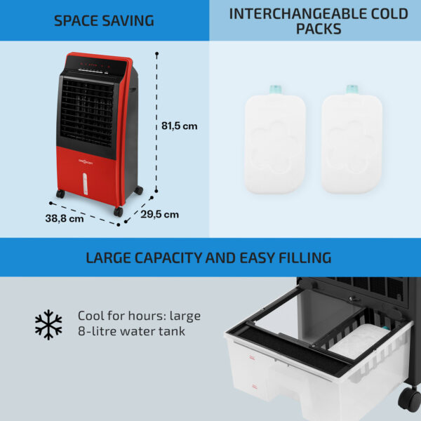 OneConcept CTR-1, ochladzovač vzduchu 4 v 1, 65 W, diaľkové ovládanie - Image 3