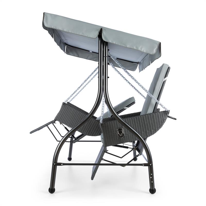 Blumfeldt Concordia, záhradná hojdačka, 185 cm, 2 sedadlá, slnečná strieška