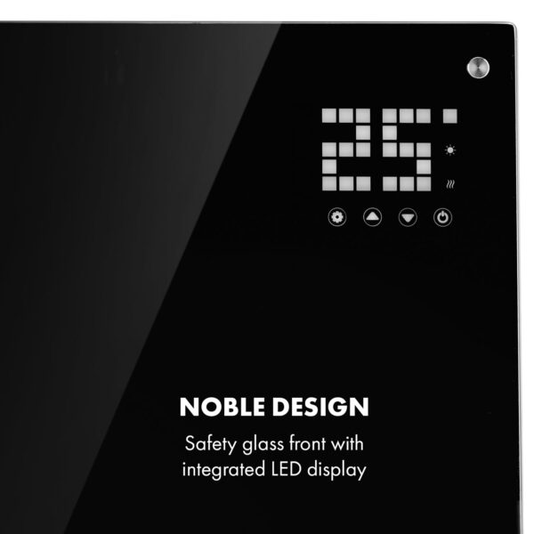 Klarstein Bornholm, konvektor, 2000 W, LED displej, 2 stupne ohrevu, čierny - Image 3