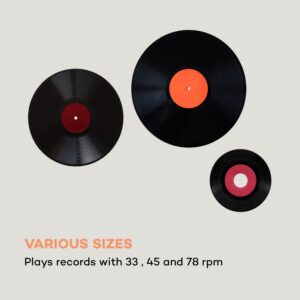 Nostalgy by auna Peggy Sue retro gramofón platne USB AUX vzhľad dreva/zlatá