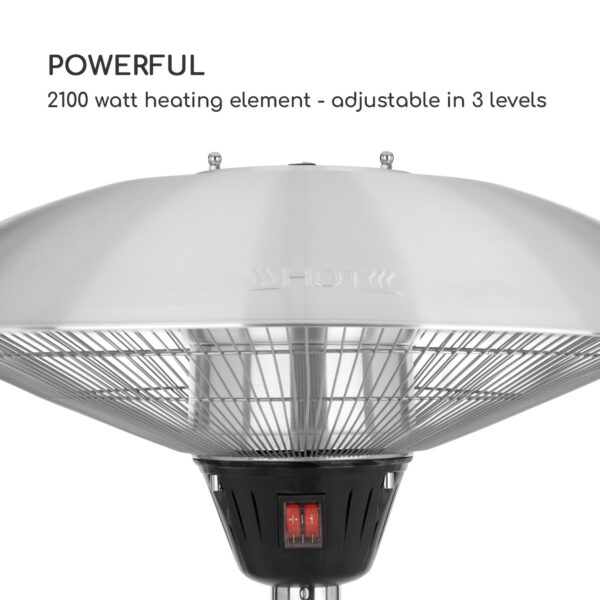 Blumfeldt Heat Guard, infračervený sálavý ohrievač, 2100 W, IP44, výškovo nastaviteľný, IR ComfortHeat - Image 2
