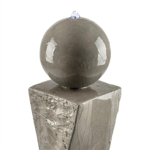 Blumfeldt Trafalgar, záhradná fontána, 1,5 m, LED, sklolaminát-cement, 4,5 kg, tuf - Image 2