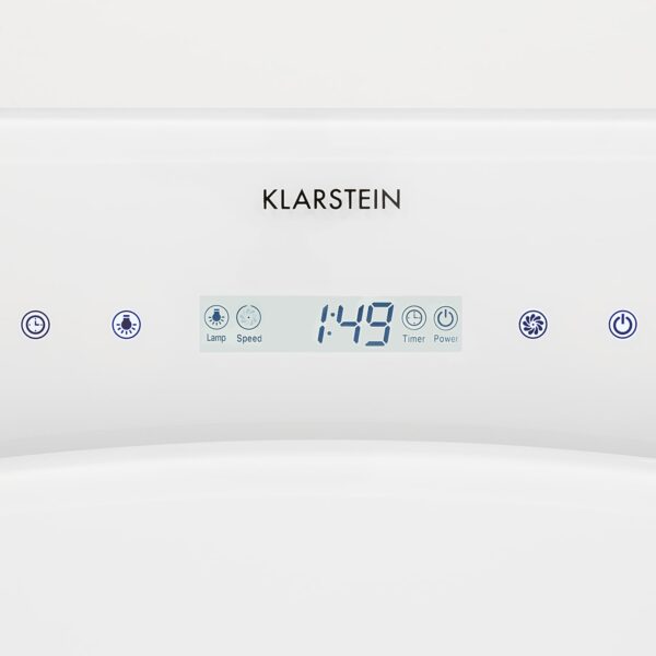Klarstein Secret Service, digestor, 110 cm, stropný, 800 m³/h, sklo, LED, biely
