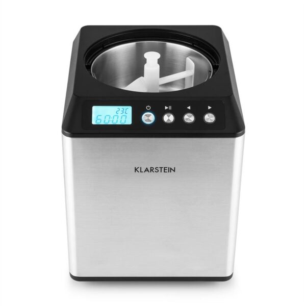 Klarstein Vanilly Sky Family, zmrzlinovač, výrobník zmrzliny a mrazeného jogurtu, 250 W, 2,5 l, strieborný