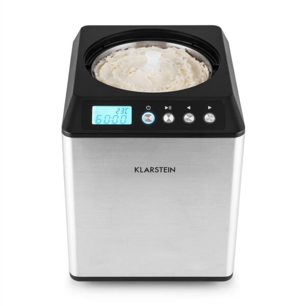 Klarstein Vanilly Sky Family, zmrzlinovač, výrobník zmrzliny a mrazeného jogurtu, 250 W, 2,5 l, strieborný - Image 3