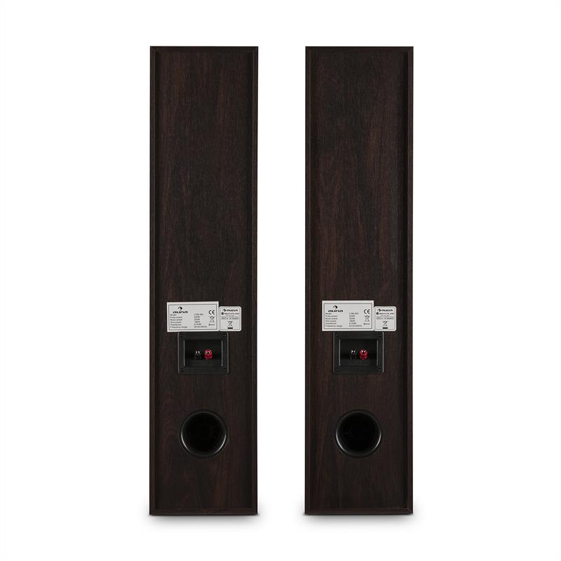 Auna L766 3-cestné basreflexné HiFi reproduktory, pár, vlašský orech