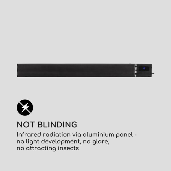 Blumfeldt Cosmic Beam Plus, infračervený terasový ohrievač, 2400 W, IP44, diaľkový ovládač, čierny