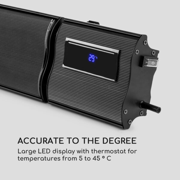 Blumfeldt Cosmic Beam Plus, infračervený terasový ohrievač, 2400 W, IP44, diaľkový ovládač, čierny - Image 3