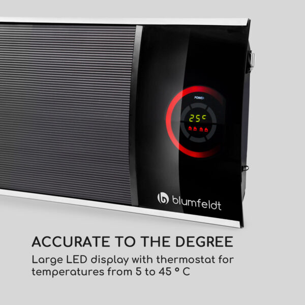 Blumfeldt CosmicBeam Ultra, infračervený ohrievač, 2200 W, IPX4, diaľkový ovládač, čierny