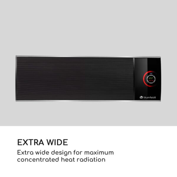 Blumfeldt CosmicBeam Ultra, infračervený ohrievač, 2200 W, IPX4, diaľkový ovládač, čierny - Image 2