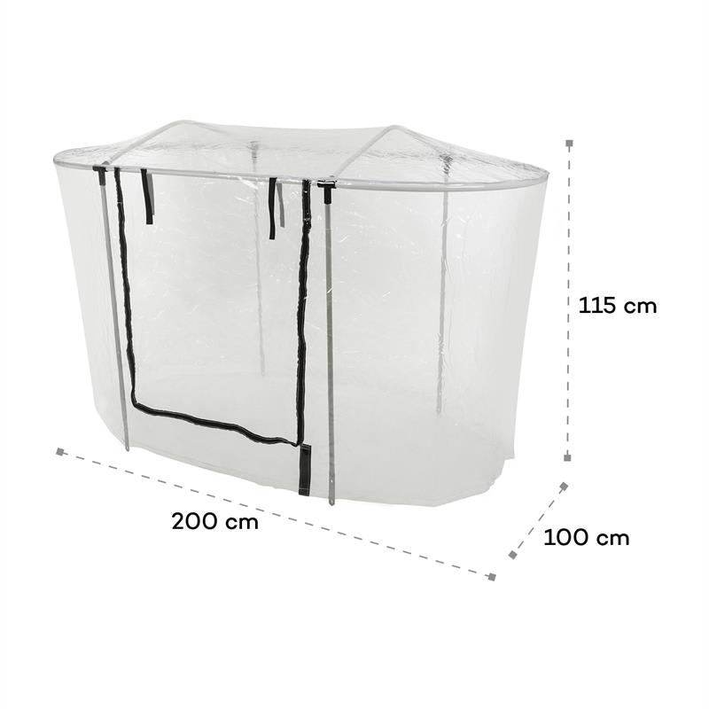 Blumfeldt High Grow Top 200, rozšírenie skleníka, 200 x 115 x 100 cm, oceľové trubky, PVC - Image 3