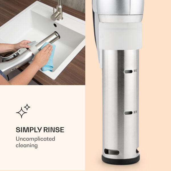 Klarstein Quickstick, Sous Vide varič, 20 l, termostat, cirkulačné čerpadlo, nehrdzavejúca oceľ - Image 3