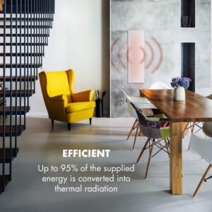 Klarstein Wonderwall 300 Smart, infračervený ohrievač, 30 x 100 cm, 300 W, týždenný časovač, IP24, biely