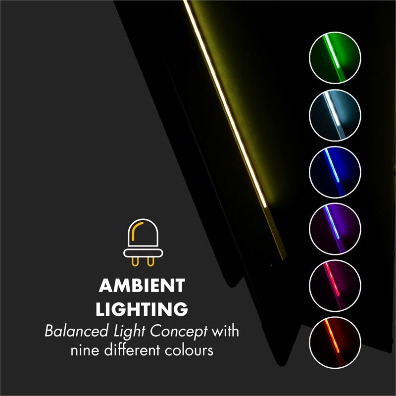 Klarstein Aurora Eco 60, digestor, 550 m³/h, LED displej, čierny - Image 2