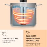 Klarstein Quickstick Flex, Sous Vide varič, 1300 W, 0 - 95 °C, 3D cirkulácia, IPX7, časovač, čierny - Image 2