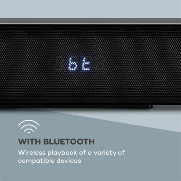 Auna Areal Bar 650, soundbar, 2.1 zvukový systém, 120 W RMS výkon, BT, USB, čierny - Image 3