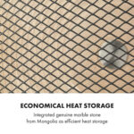 Klarstein HeatPal Marble Blackline, infračervený ohrievač, 1300 W, mramor, hliník