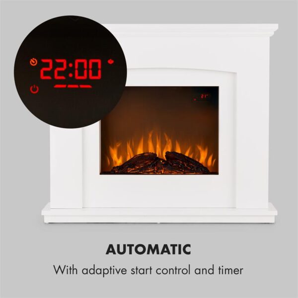 Klarstein Aosta Light & Fire, elektrický krb, 1000/2000 W, diaľkové ovládanie