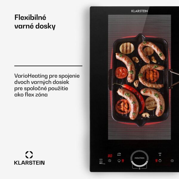 Klarstein Delicatessa Slim, indukčná varná doska, 3500 W, časovač, čierna