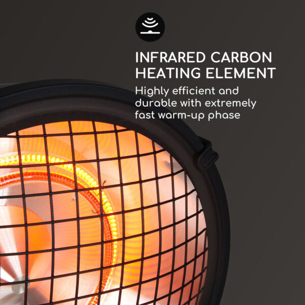 Blumfeldt Heatspot, terasový ohrievač, 900/1200/2100 W, IR ComfortHeat, čierny - Image 2