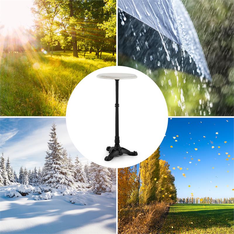 Blumfeldt Patras-XS, bistro stôl, mramorová doska, Ø 30 cm, liatinový stojan - Image 2