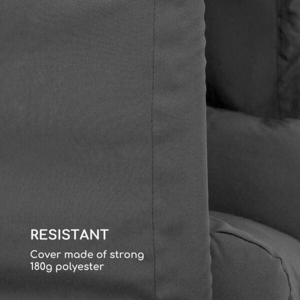 Blumfeldt Bella Donna, závesné kreslo, vankúš na sedenie, 180 g polyester, tmavosivé - Image 2