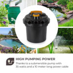 Waldbeck Aquaklar, set tlakového filtra do jazierka, 11W UV-C čistič, 35W pumpa, 5 m hadica