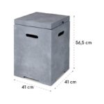 Blumfeldt Gas Garage, box na uskladnenie nádoby s plynom do 9 kg, svetlosivý - Image 2