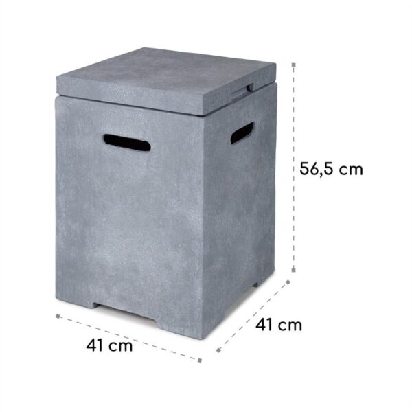 Blumfeldt Gas Garage, box na uskladnenie nádoby s plynom do 9 kg, svetlosivý - Image 2