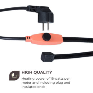 Waldbeck Flow Wire, kábel na ochranu proti zamrznutiu, 18 m, s termostatom, IP68