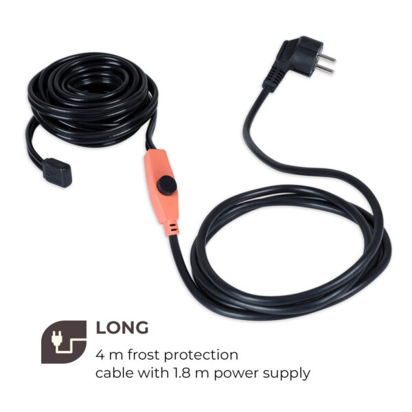 Waldbeck Flow Wire, kábel na ochranu proti zamrznutiu, 4 m, s termostatom, IP68 - Image 3