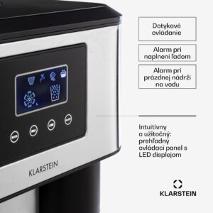 Klarstein Eiszeit Crush, výrobník ľadu, 2 veľkosti, drvený ľad, strieborný