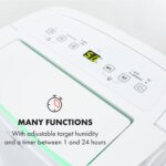 Klarstein DryFy Connect 40 Smart, Odvlhčovač vzduchu, WiFi, Kompresný, 40l/d, 35-45m², Biela - Image 2