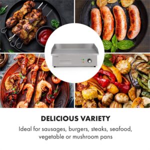 Klarstein Grillmeile 3000G, elektrický gril, 3000 W, grilovacia platňa 54,5 x 35 cm, hladký