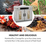 Klarstein Master Jerky 500, sušička potravín, 3000 W, 40 – 90 °C, 24 hod. časovač, nehrdzavejúca oceľ, strieborný - Image 2