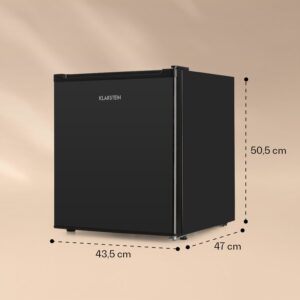 Klarstein Scooby, mini chladnička, 40 l, energet. trieda E, 39 dB, čierna
