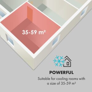 Klarstein Iceblock Prosmart 12, mobilná klimatizácia 3 v 1, 12 000 BTU, ovládanie cez aplikáciu, biela