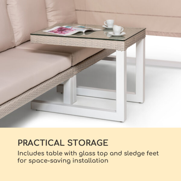 Blumfeldt Havana & Lounge-Set, pergola & lounge-set, 270 x 230 x 270 cm, 4 dvojsedadlá, biela - Image 3