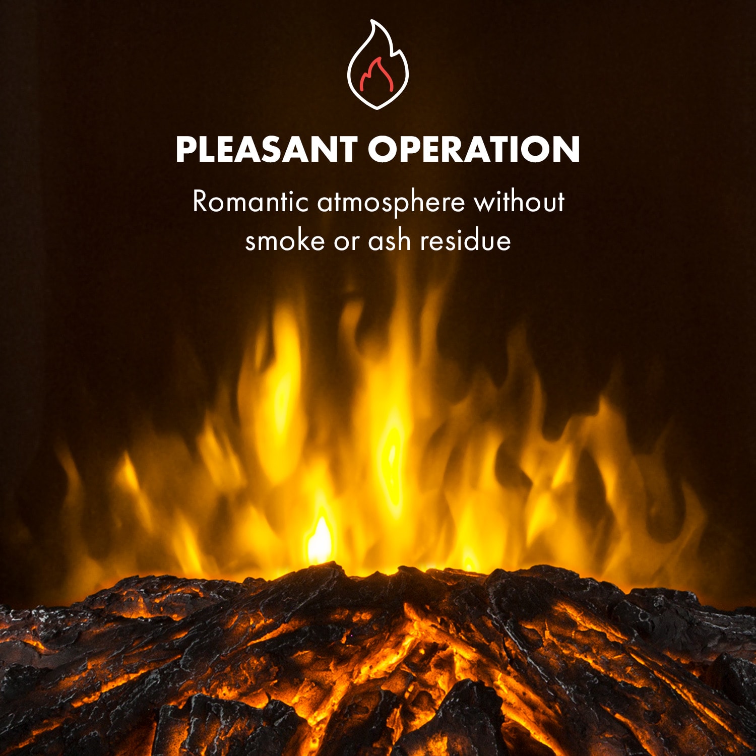 Klarstein Bormio Panorama, elektrický krb, 1000/2000 W, termostat - Image 3