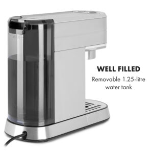 Klarstein Futura, pákový kávovar, 1450 W, 20 bar, 1,25 l, nehrdzavejúca oceľ