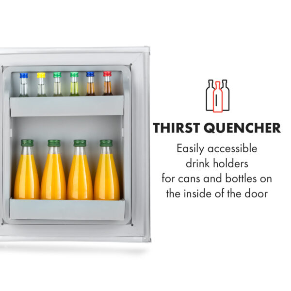 Klarstein Happy Hour 30, minibar, 30 l, 5-15°C, energet. trieda G, tichý, 25 dB, LED svetlo, biely - Image 2