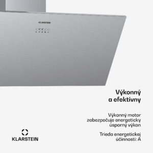 Klarstein Silver Lining 90 digestor 90 cm 568 m³/h EEK A nehrdzavejúca oceľ