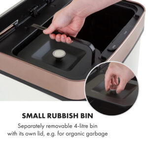 Klarstein Royal Trash Rose Gold, odpadkový kôš so senzorom, 72 l, ušľachtilá oceľ, ružovozlatá
